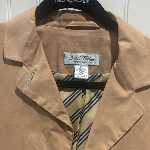 Brooks Brothers Jackets & Blazers - Brooks Brothers Tan Trench Coat